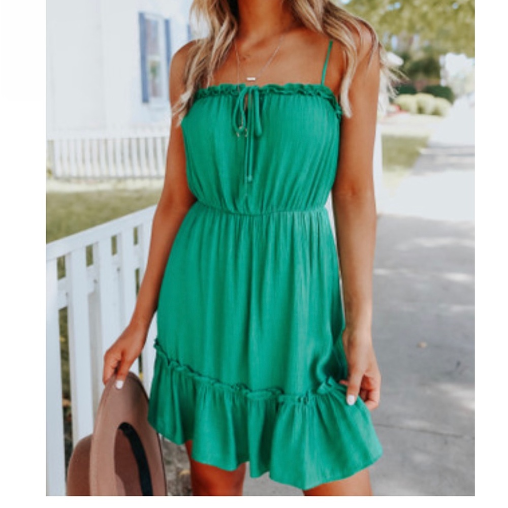 Green Mini Dress from Magnolia Boutique. Sz M. NWOT